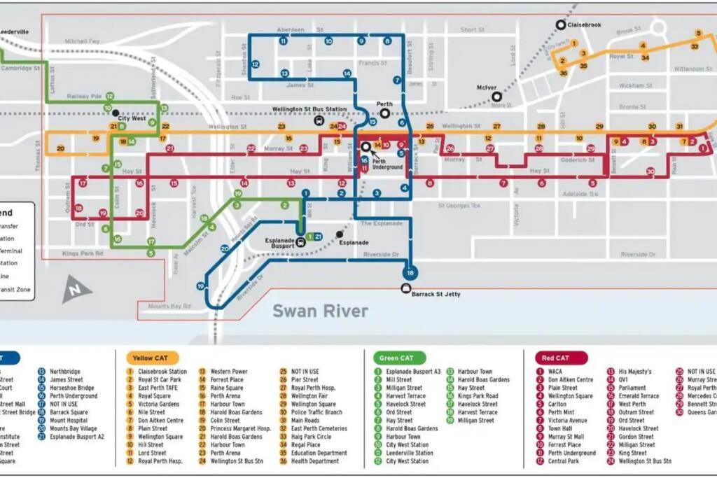 City & Lakeside With Free Parking, Pool And 10 Mins Walk Into The City Perth Eksteriør billede